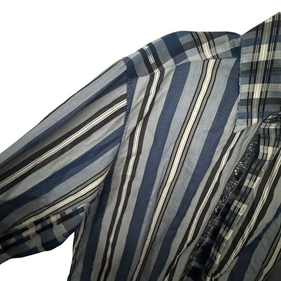 Robert Graham Men's Buttons Down Long Sleeve Shirt Size XL Blue Plaid. - Picture 3 of 9